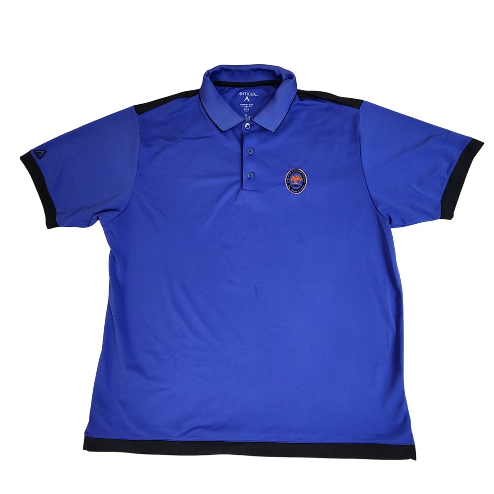 Men's ANTIGUA Desert Dry xtra-lite Polo Golf 2012 PGA Championship XL Blue #1358